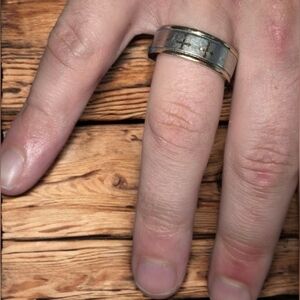 Stainless Steel Celtic Two-Toned  Men's Ring